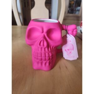 Sunday Morning Ceramic 18oz Matte Neon Pink Coffee